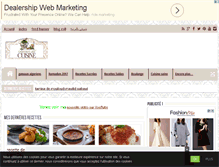 Tablet Screenshot of amourdecuisine.fr